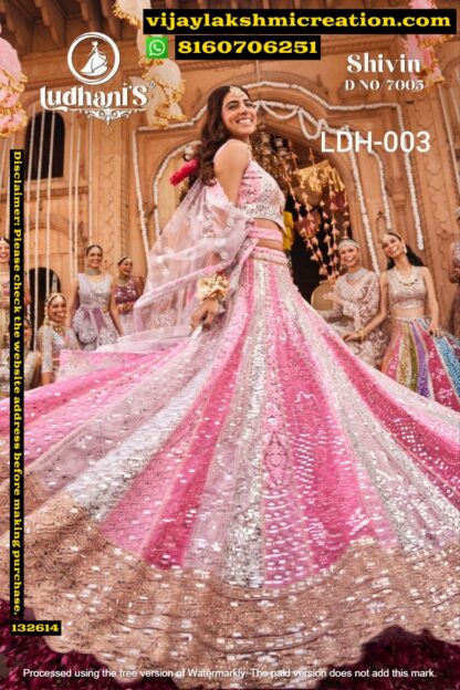 Ludhanis Shivin D.No. 7005 LDH-003 Lehenga Set In Singles And Full Catalog 132614