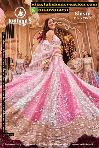 Ludhanis Shivin D.No. 7005 Lehenga Set In Singles And Full Catalog 132579