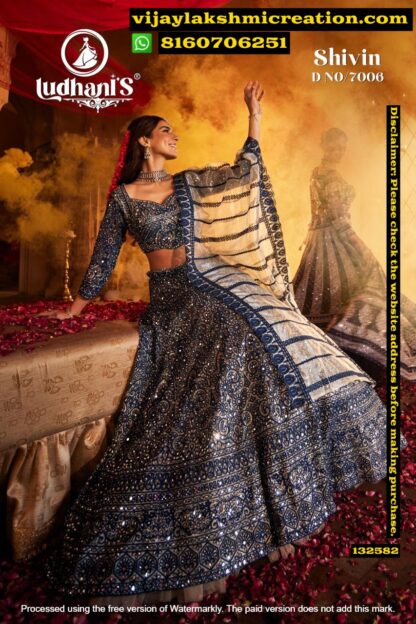 Ludhanis Shivin D.No.7006 Lehenga Set In Singles And Full Catalog 132582