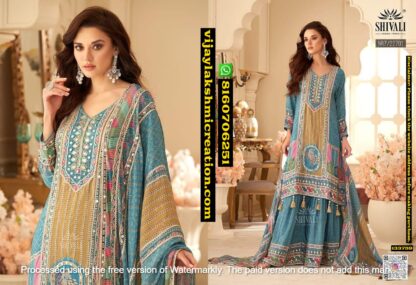 Shivali NR7-22701 Printed Crepe Silk Sharara Set In Singles And Full Catalog 133759
