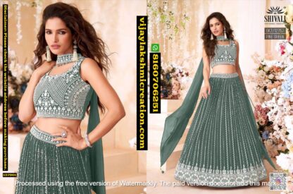Shivali GK7-12757 Pine Green Party wear Lehenga Choli In Singles And Full Catalog-137901