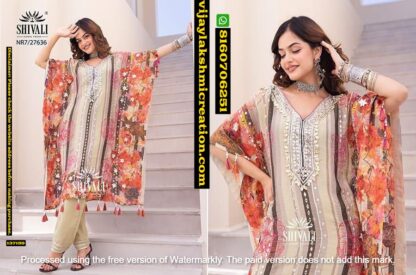 Shivali NR7-27636 Kaftan With Pant In Singles And Full Catalog-137159