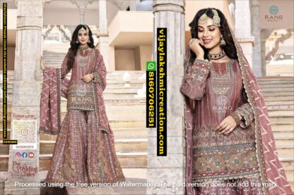 Rang Mohey The Wedding 1021 Tales Onion Pink Kurti With Gharara Set In Singles And Full Catalog-139186