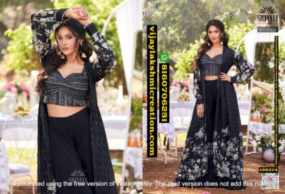 Shivali HB7-27996 Floral Print Crop Top And Sharara Set In Singles And Full Catalog-139374