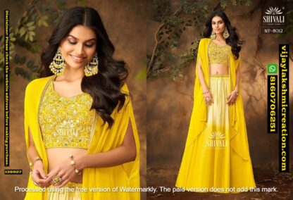 Shivali MF-8012 Crop Top And Skirt Set With Jacket In Singles And Full Catalog-138927