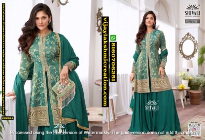 Shivali RG7-31967 High Slit Kurta with Sharara In Singles And Full Catalog-138364