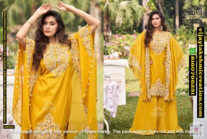 Shivali SH7-27965 Kaftan With Palazzo In Singles And Full Catalog-138321