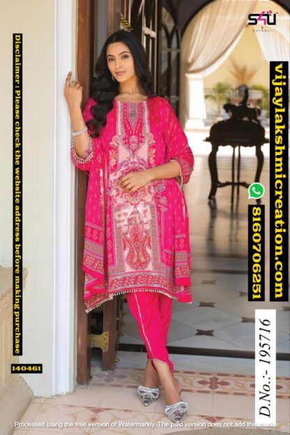 S4U D.No.195716 Kurti With Pant In Singles And Full Catalog-140461