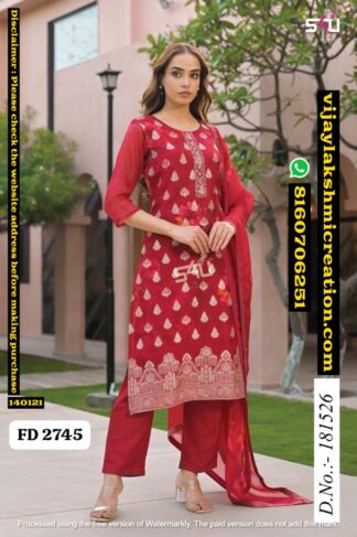 S4U FD 2745 D.No. 181526 Kurti with Pant And Dupatta In Singles And Full Catalog-140121
