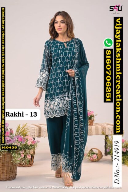 S4U Rakhi-13 D.No.214919 Kurti With Pant and Dupatta Set In Singles And Full Catalog-140435