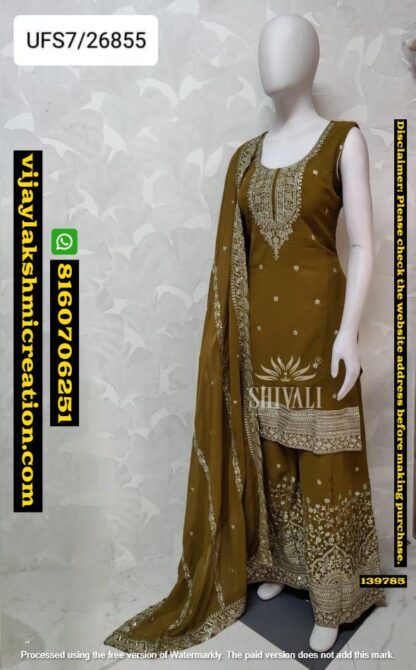 Shivali D.No UFS7-26855 Plazo Suit In Singles And Full Catalog-139786