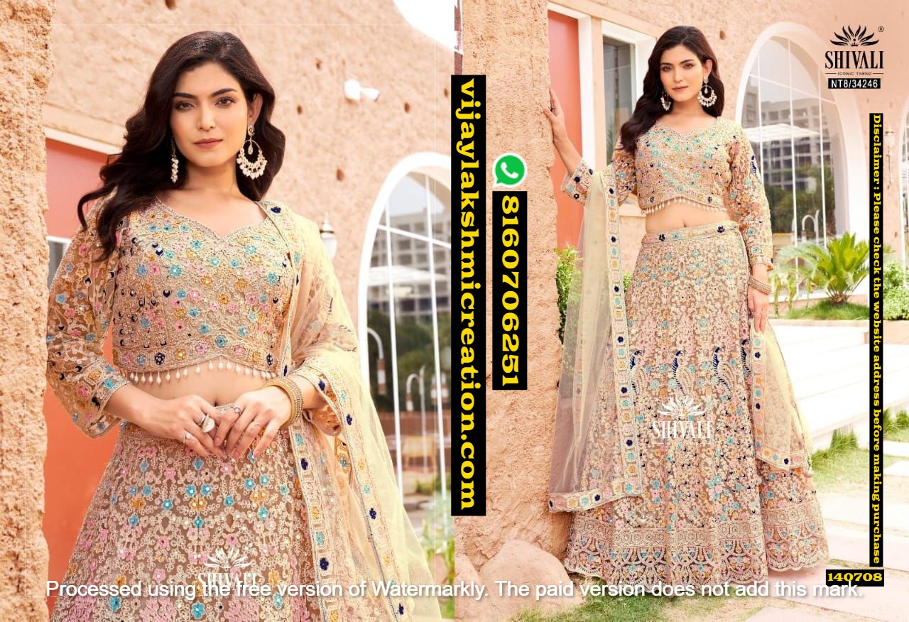 Shivali NT8-34246 Designer Wedding Lehenga In Singles And Full Catalog-140708