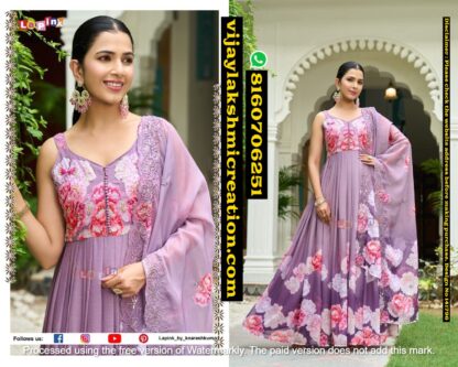 LaPink Sleeveless Anarkali Kurta Set In Singles And Full Catalog 141796