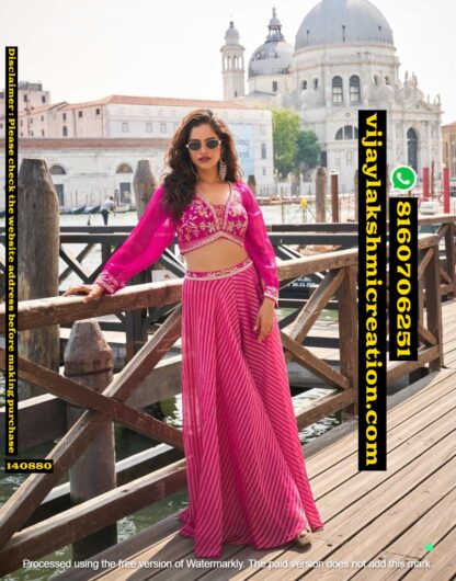 Sayuri Designer Naina 5861 Viscose Jacquard Silk Blouse With Plazzo And Net Dupatta In Songles And Full Catalog 140880