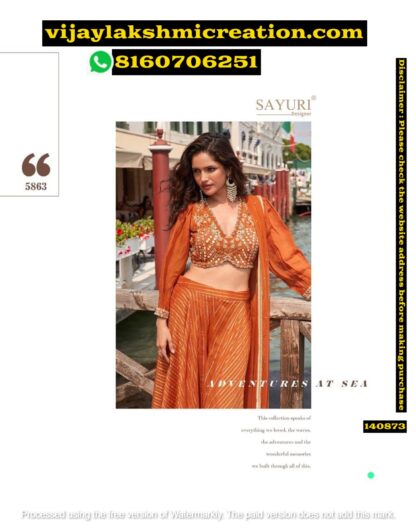 Sayuri Designer Naina 5863 Viscose Jacquard Silk Blouse With Plazzo And Net Dupatta In Songles And Full Catalog 140873