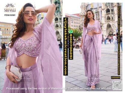 Shivali PZS8-33581 Cape Set In Singles-And-Full-Catalog 140999