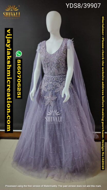 Shivali YDS8-39907 Net Designer Gown In Singles And Full Catalog 142049