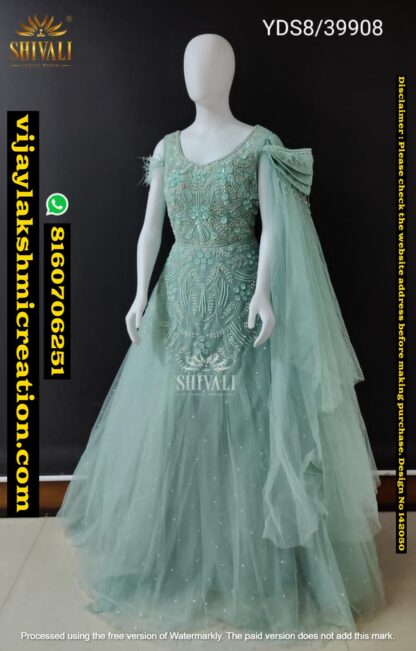 Shivali YDS8-39908 Net Designer Gown In Singles And Full Catalog 142050