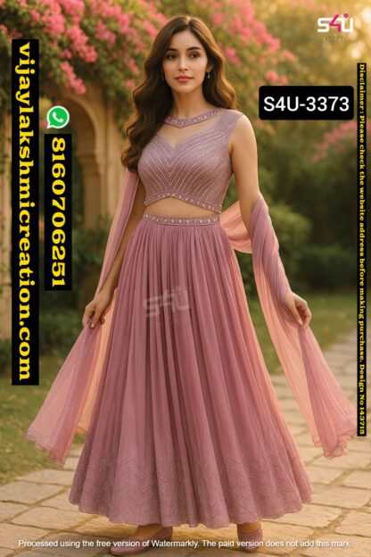 S4U 3373 Anarkali Gown with Dupatta In Singles And Full Catalog 143715