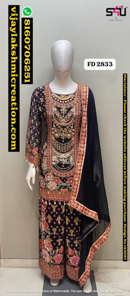 S4U FD 2833 Kurta With Palazzo And Dupatta In Singles And Full Catalog 143057