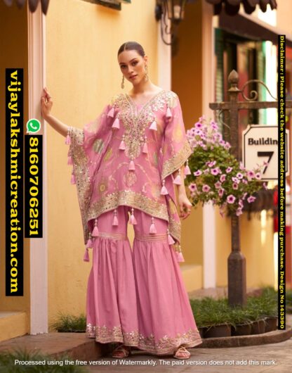 Sayuri 10067 Kaftan With Gharara In Singles And Full Catalog 143390