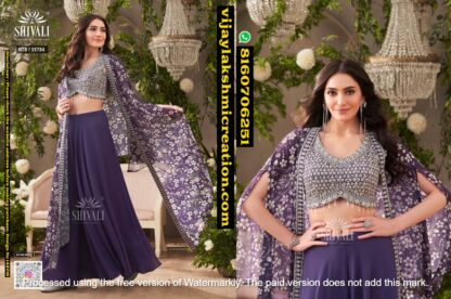 Shivali NT8-35784 Top With Skirt And Shrug In Singles And Full Catalog 142719