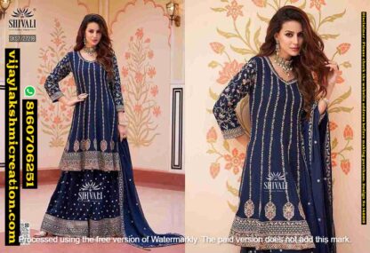 Shivali SKS7-27218 Top With Palazzo And Dupatta In Singles And Full Catalog 142619