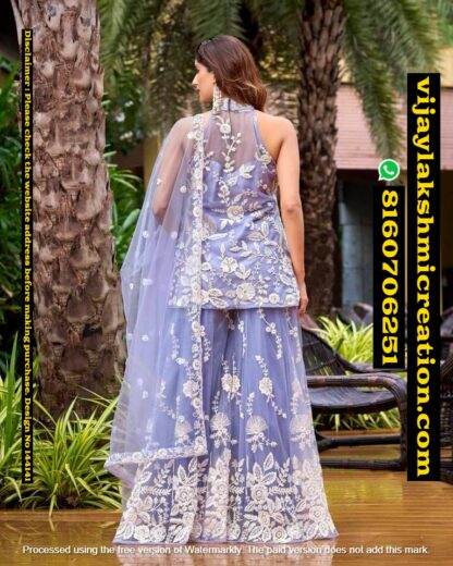 LaPink Peplum Halter Net Neck Kurta with Plazo And Dupatta In Singles And Full Catalog 144141