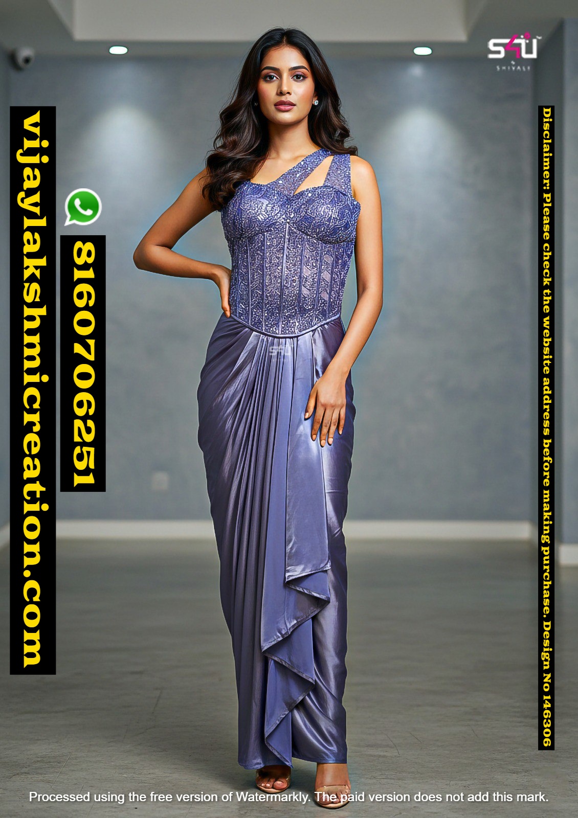 S4U Indo Western Gown In Singles And Full Catalog 146306 S4U Indo Western Gown In Singles And Full Catalog 146306