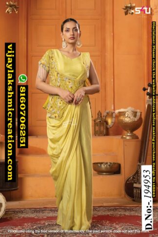 S4U D.No.194953 Pre-Draped Saree In Singles And Full Catalog 148243