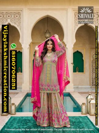 Shivali US8-00020 Sharara Set In Singles And Full Catalog-151410