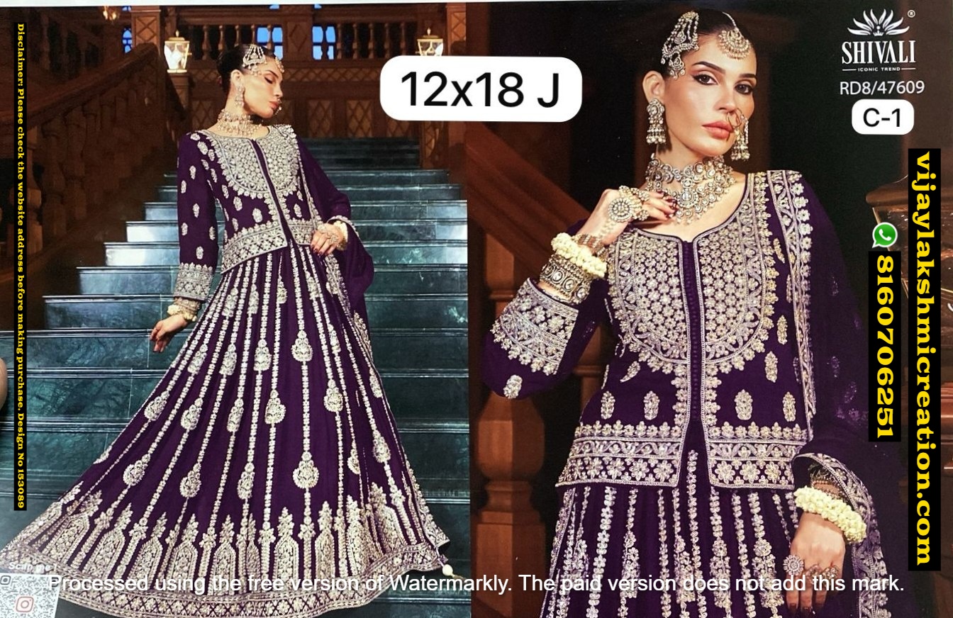 Shivali RD8-47609 Purple Embroidered Choli Lehenga Set In-Singles-And-Full-Catalog 153089