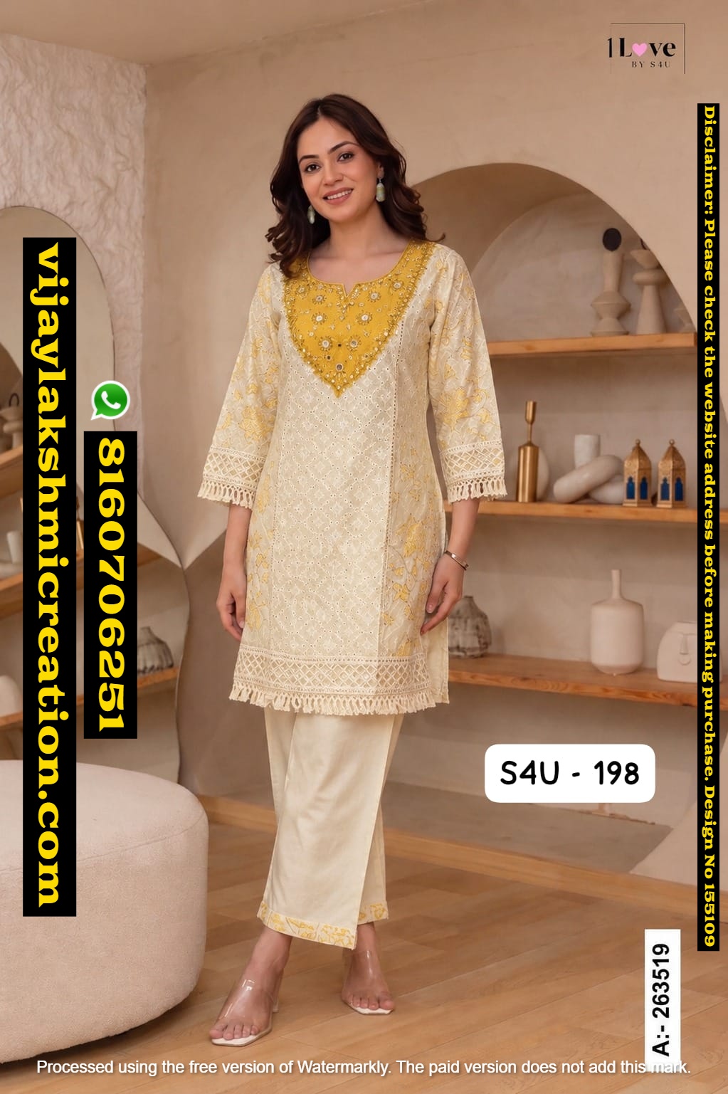 1Love By S4U S4U-198 A-263519 kurta with Pant In-Singles-And-Full-Catalog-155109