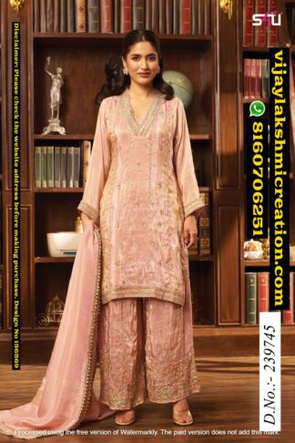 S4U D.No.239745 Kurta With Palazzo And Dupatta In-Singles-And-Full-Catalog-156569