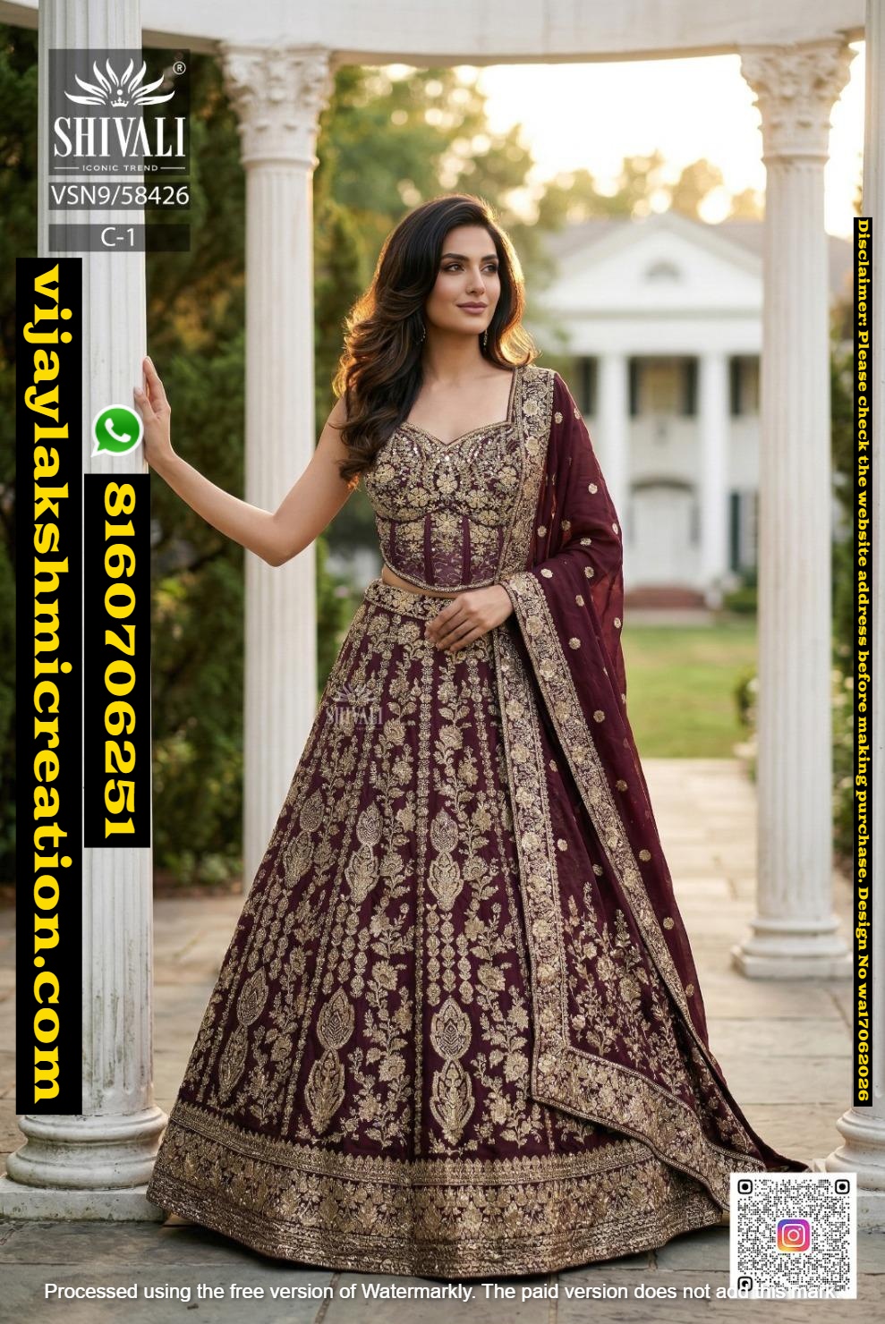 Shivali VSN9-58426 C-1 Maroon Lehenga set In-Singles-And-Full-Catalog-whtsapp-17-06-2026