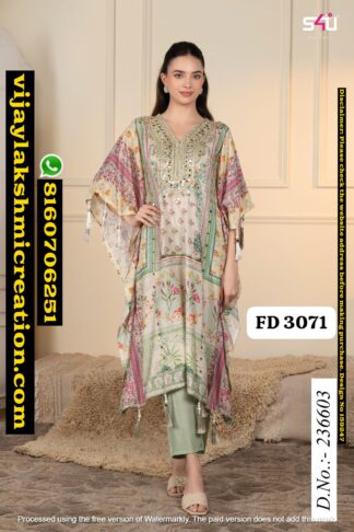 S4U FD-3071 D.No. 236603 Printed Crepe Kaftan Sea In-Singles-And-Full-Catalog-159247