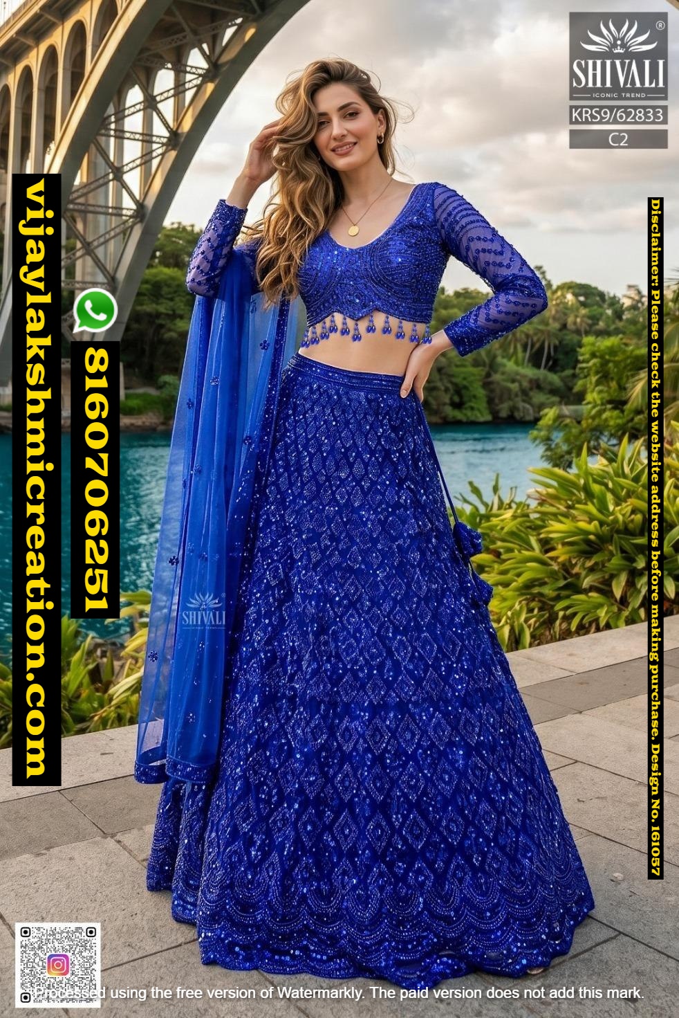 Shivali KRS9-62833 C-2 Royal Blue Lehenga Set In-Singles-And-Full-Catalog-161057