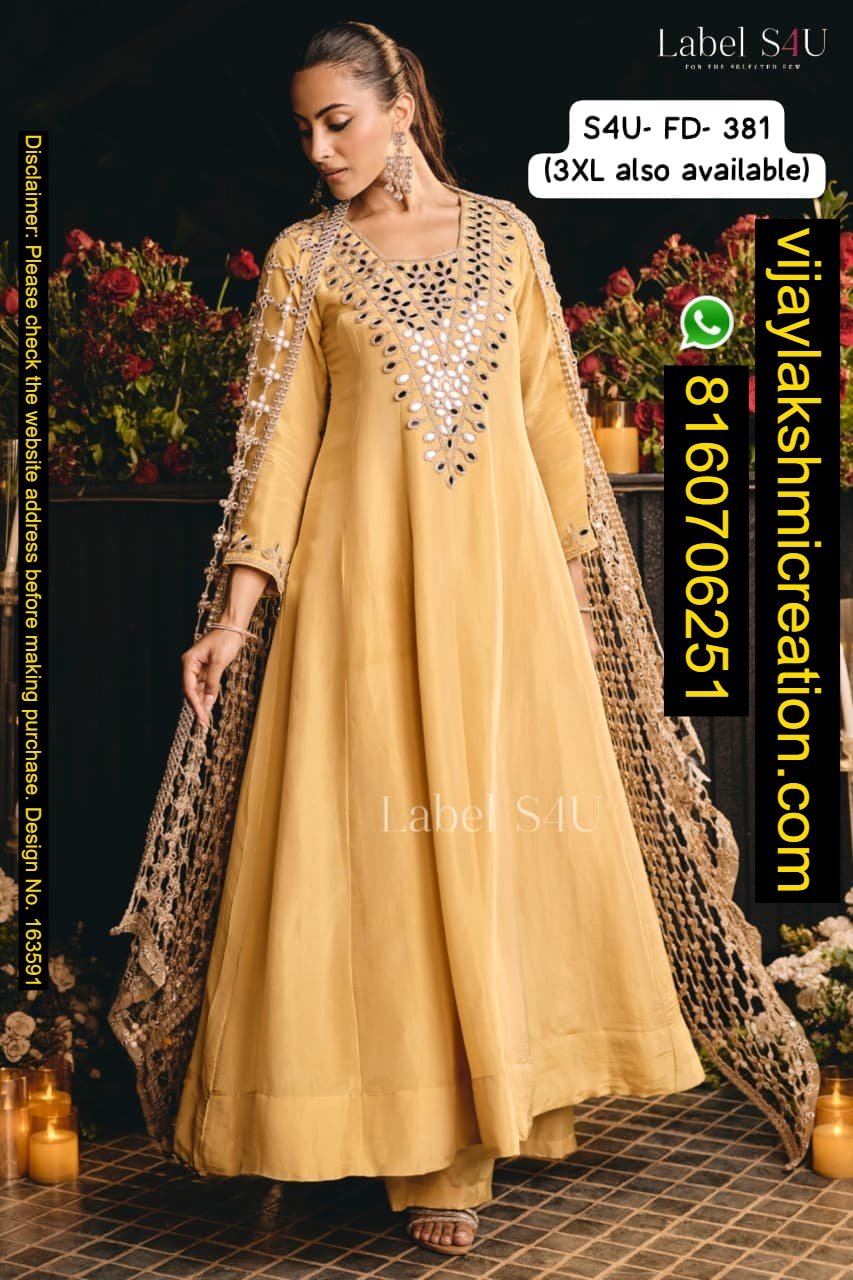 Label S4U S4U-FD-381 Anarkali Set In Singles And Full Catalog-163591